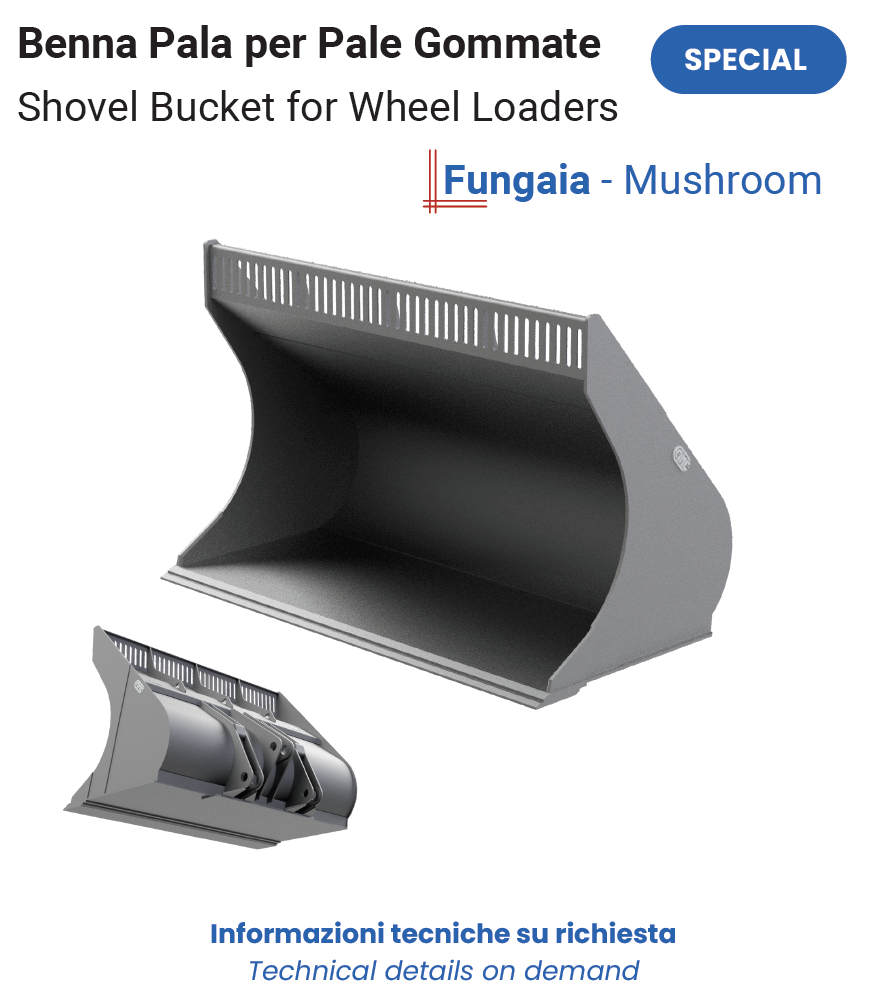 Benna Pala Fungaia per Pale Gommate Scheda